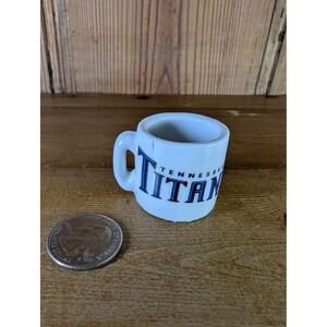 Vintage Miniature Coffee Mug NFL Football Tiny Shot Glass Tennessee Titans